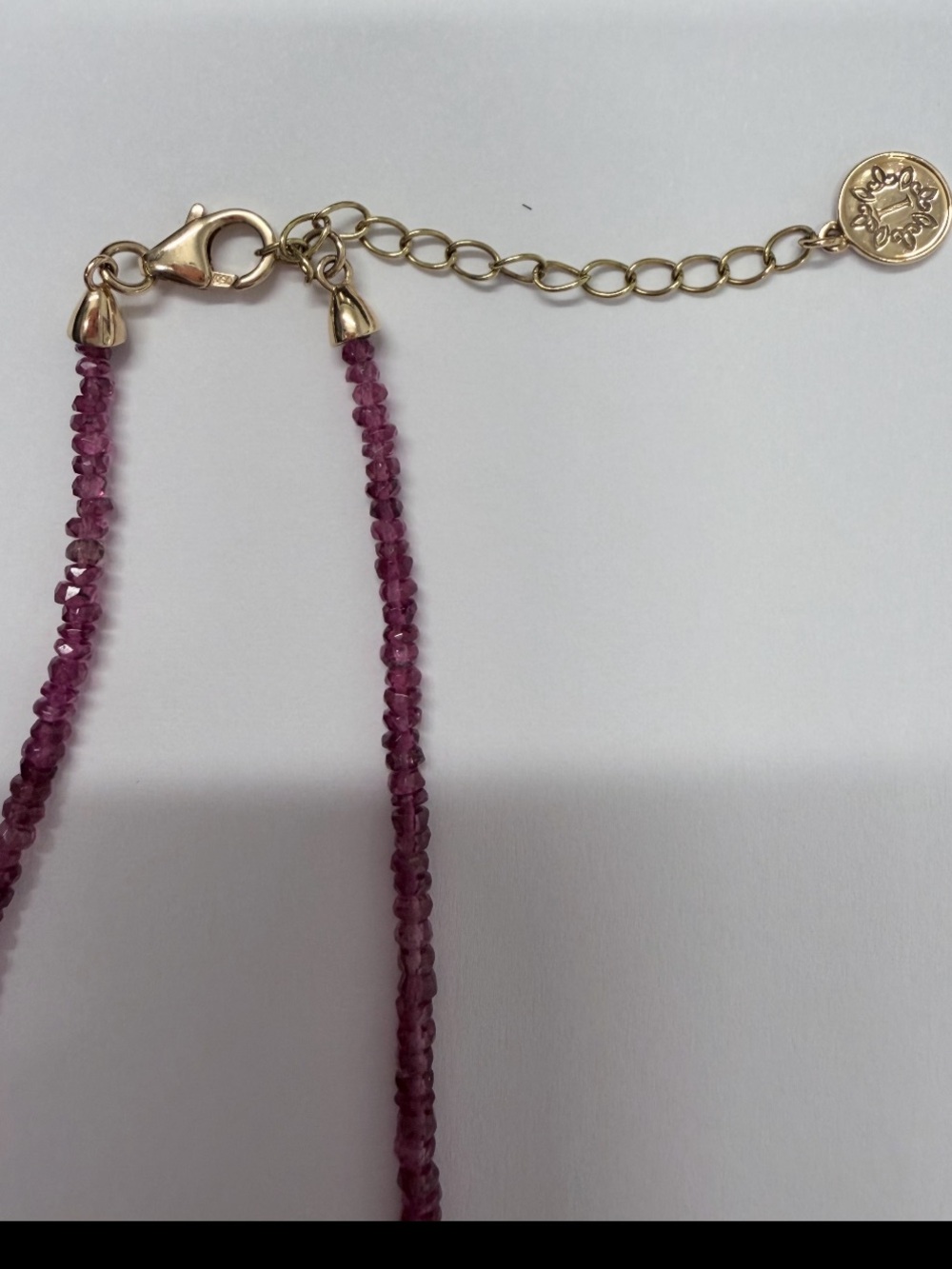18K Natural Sparkling Ruby Bead Stunning Necklace